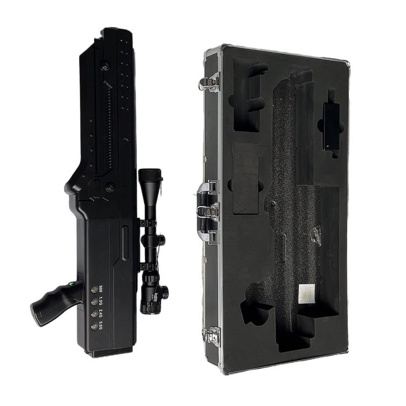  华容手持便携式枪型低空防御反制四通道A型